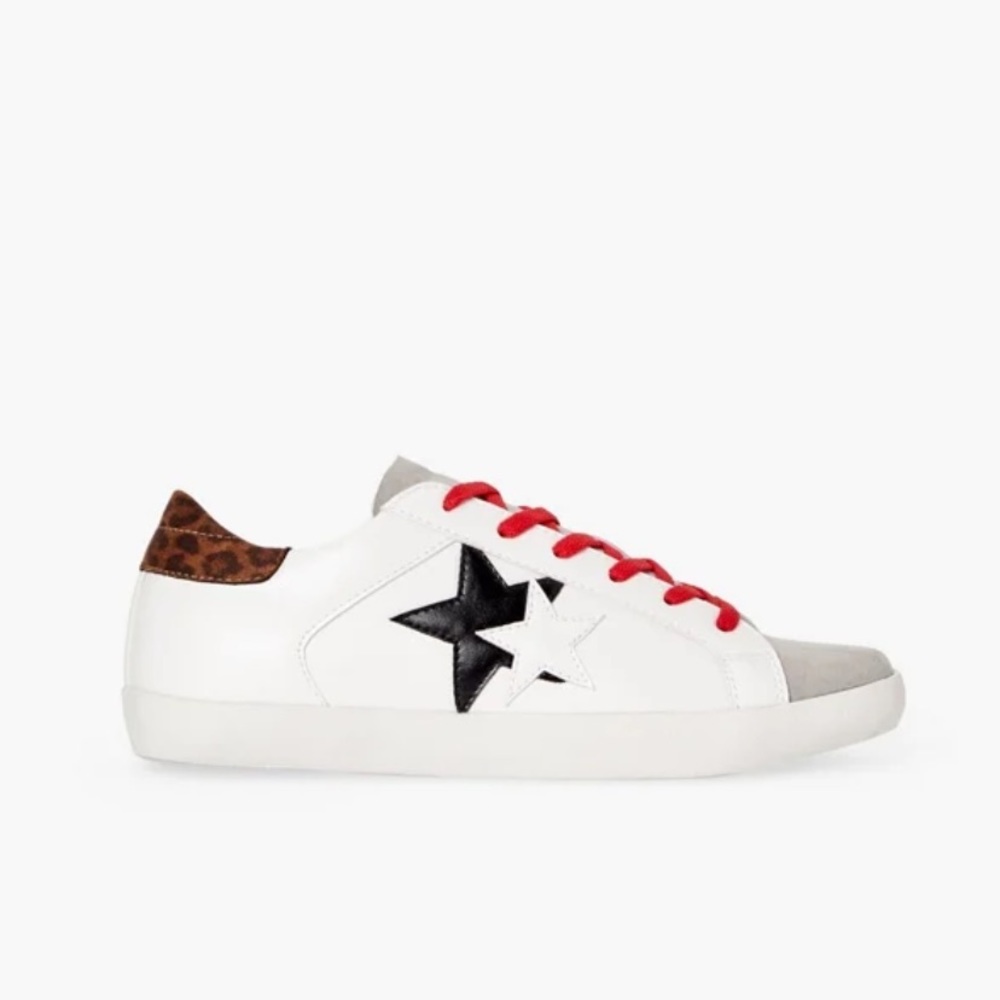 NWOB Just Fab sneakers with star print. Size 8, brand new without box.